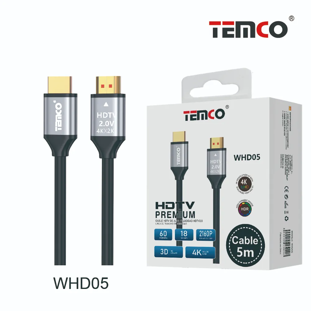 Cable HDMI 2.0 4k 60HZ 5m